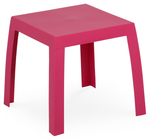 Mesa de criança em plástico colorida, proteção contra raios UV, reciclável, empilhável. Fabricado em Portugal, Plásticos Joluce.