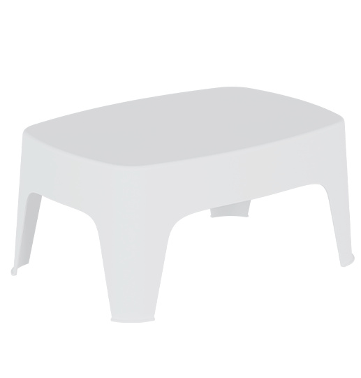 Mesa em plástico, proteção contra raios UV, reciclável, empilhável. Fabricado em Portugal, Plásticos Joluce.